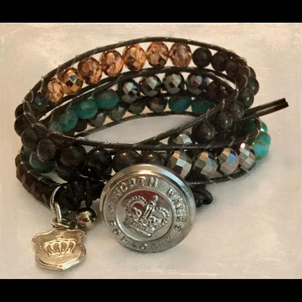 Completely Handmade Triple Wrap Bracelet